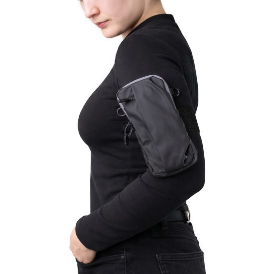 Wozinsky WSDB-B armband phone bag for running - black