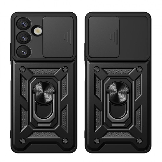 Hybrid Armor Camshield Case for Sasung Galaxy S26 - Black