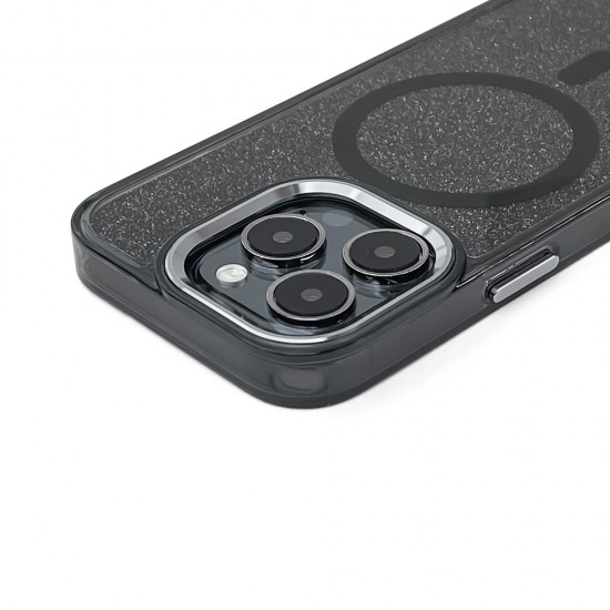 Glitter Case for Samsung Galaxy A37 Compatible with MagSafe - Black