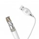 Dudao USB Type C 2.1A 1m white cable (L4T 1m white)