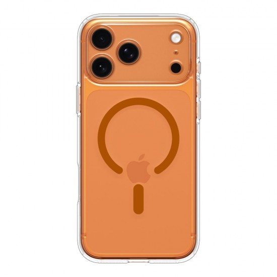 Spigen Ultra Hybrid MagSafe Case for iPhone 17 Pro - Clear Orange