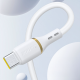 Dudao L25L USB-A - Lightning Cable 1m 30W with Soft Silicone Braid - White
