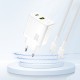 Dudao A27TEU PD 30W GaN USB-A USB-C Wall Charger - White