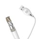 Dudao L4M USB-A - MicroUSB 2.4 A Cable 1m - White