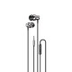 Dudao X10PRO in-ear headphones, wired, 3.5mm mini jack - black