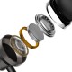 Dudao X10PRO in-ear headphones, wired, 3.5mm mini jack - black