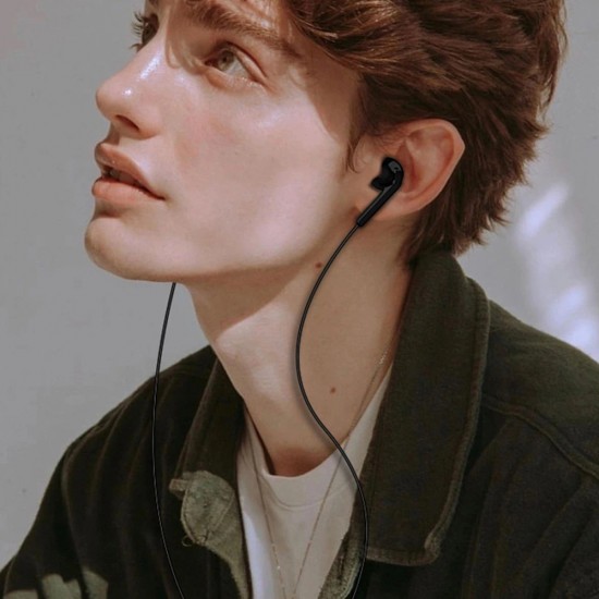 Dudao X3 in-ear headphones, wired, mini jack 3.5mm - black