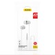 Dudao X10PRO wired headphones, mini jack 3.5mm, in-ear with remote control - white