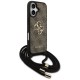 Guess 4G Big Logo Cord Stap Crossbody Case for iPhone 17 - Brown