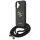 Guess 4G Big Logo Cord Stap Crossbody Case for iPhone 17 - Black