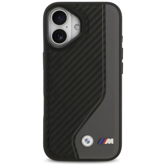 BMW M Carbon Logo MagSafe Case for iPhone 17 - Black and Gray