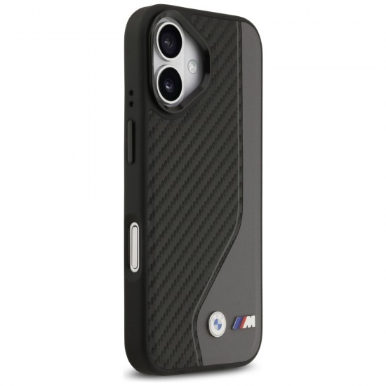 BMW M Carbon Logo MagSafe Case for iPhone 17 - Black and Gray