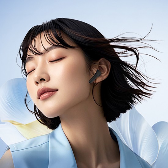 QCY AilyBuds E10 In-Ear Headphones with ENC LDAC Hi-Res Audio IPX4 Bluetooth 5.4 - Black