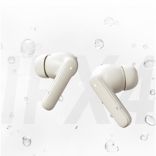 QCY Buds In-Ear Headphones with ENC SBC IPX4 Bluetooth 5.4 - White