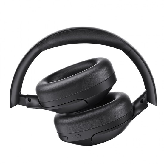QCY H3 Lite Over-Ear Headphones with ANC Bluetooth 5.3 - Black