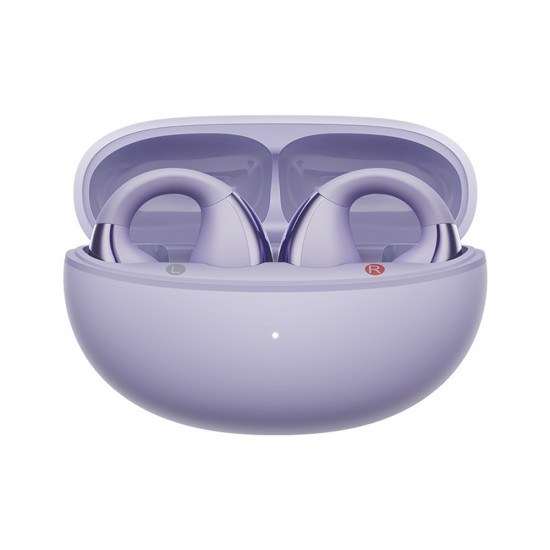 OWS QCY Crossky C30 Earphones with Clip IPX4 Bluetooth 5.4 - Purple