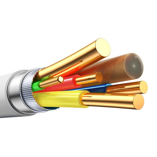 Joyroom S-A59 Vibrant Series 60W USB-C - USB-C Cable 1.2m - White