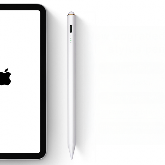 Joyroom JR-X9S stylus active pen with 2 replaceable tips - white