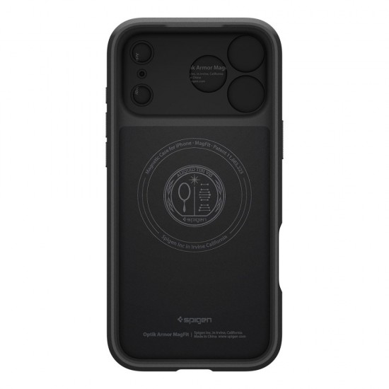 Spigen Optik Armor MagSafe Case for iPhone 17 Pro Max - Black