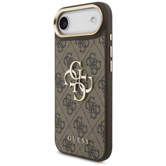 Guess 4G Big 4G Classic Logo Case for iPhone Air - Brown and Gold