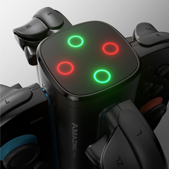 AmazingThing Thunder Pro PlayDock Charger for Nintendo Switch 2 Controllers - Black