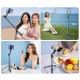 Wozinsky Selfie stick WC1Y30S telescopic tripod 1.3m with phone holder - black