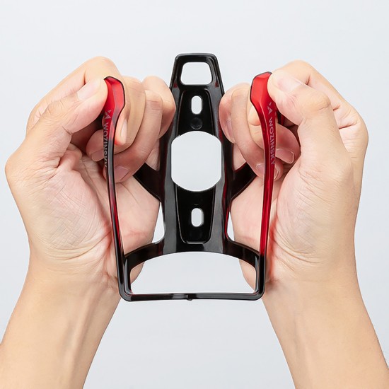 Wozinsky WUR-01BR Bike Bottle Holder Basket - Black and Red