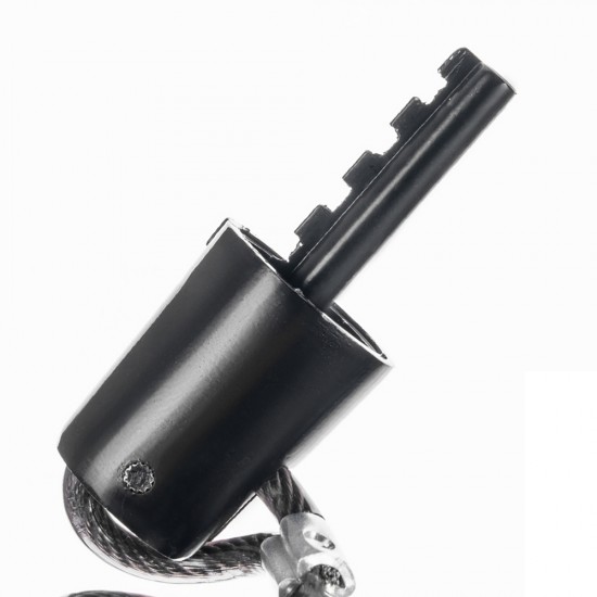 Wozinsky WBN-01R bicycle lock for a bicycle helmet, waterproof, 4-digit combination - black