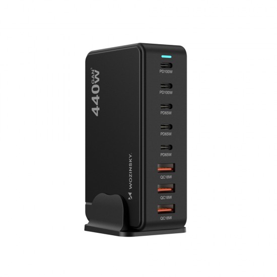 Wozinsky 240W GaN QC3 Charging Station - Black