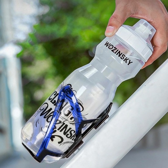 Wozinsky WUR-01BB Bike Bottle Holder Basket - Black and Blue