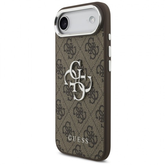 Guess 4G Big 4G Classic Logo case for iPhone 17 Air - brown and silver