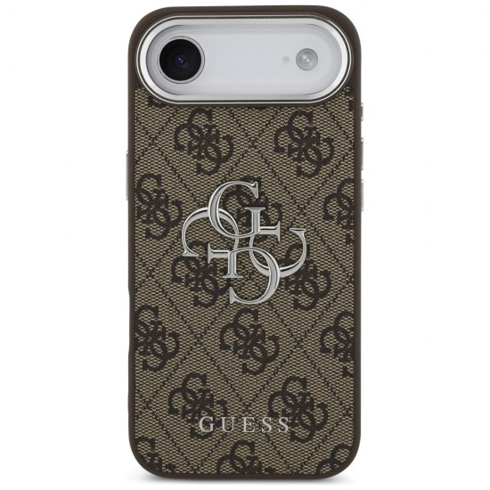 Guess 4G Big 4G Classic Logo case for iPhone 17 Air - brown and silver