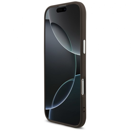 Guess 4G Big 4G Classic Logo case for iPhone 17 Air - brown and silver