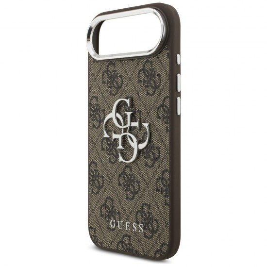 Guess 4G Big 4G Classic Logo case for iPhone 17 Air - brown and silver