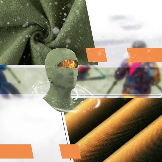 Qunature 13230023015 ski balaclava bike motorcycle balaklava size L - green