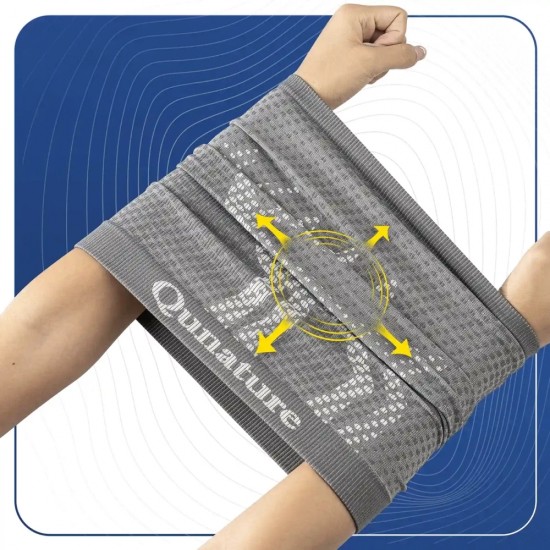 Qunature 11230014001 ski scarf, sports bandana, universal size - gray