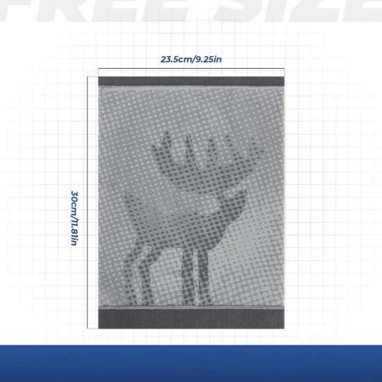 Qunature 11230014001 ski scarf, sports bandana, universal size - gray