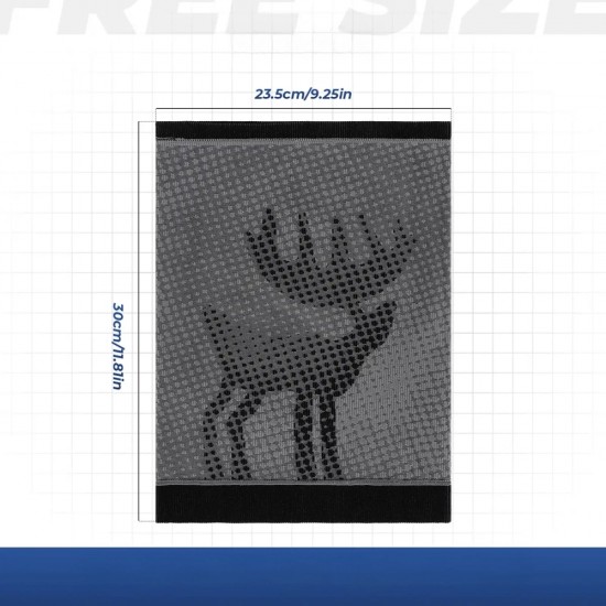 Qunature 11230014002 ski scarf, sports bandana, universal size - black