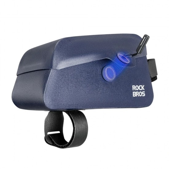 Rockbros 30120122006 Waterproof Bicycle Frame Bag with Magnetic Closure 0.9L - Blue
