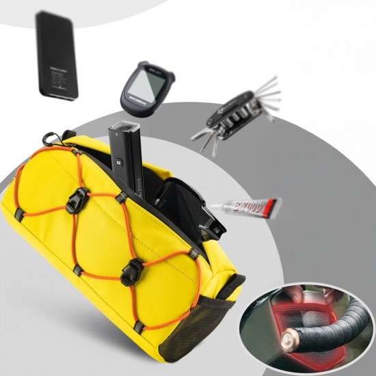 Rockbros 30110054006 Handlebar Bicycle Bag 2.2L - Yellow