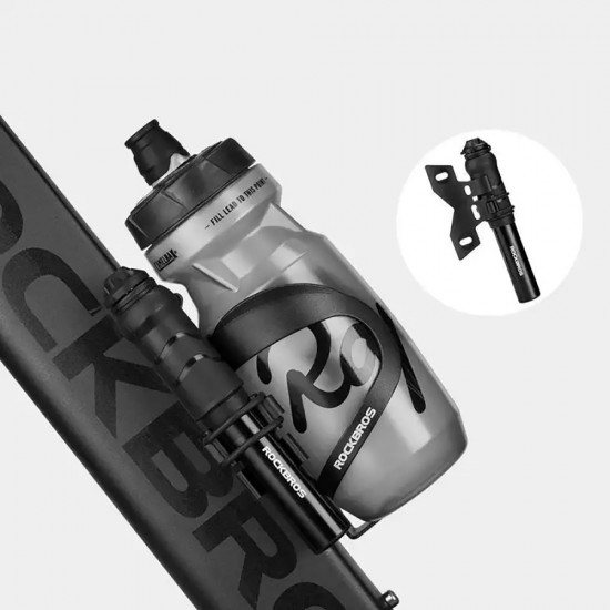 Rockbros 810PCS-HP Mini Hand Bicycle Pump with Presta & Schrader Hose - Black