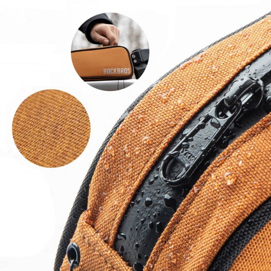 Rockbros 30120045004 ROAD TO SKY bicycle bag for the top frame tube, waterproof, 0.7L - orange