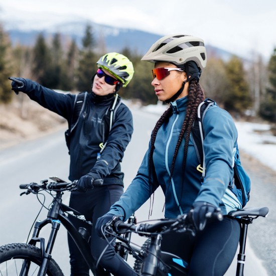 Wozinsky MTB bicycle helmet with a removable visor, lightweight, L - pastel green