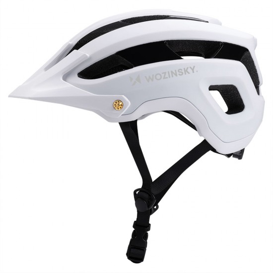 Wozinsky MTB bicycle helmet with removable visor, lightweight L - black and white