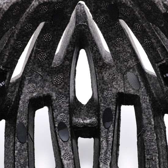 Wozinsky MTB Bike Helmet with Removable Visor and Rear USB Light M - Black