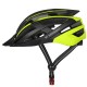 Wozinsky MTB Bike Helmet with Removable Visor and Rear USB Light M - Black and Yellow