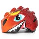 Wozinsky Children's Bicycle Helmet, Dragon Pattern, Lightweight, S - Red
