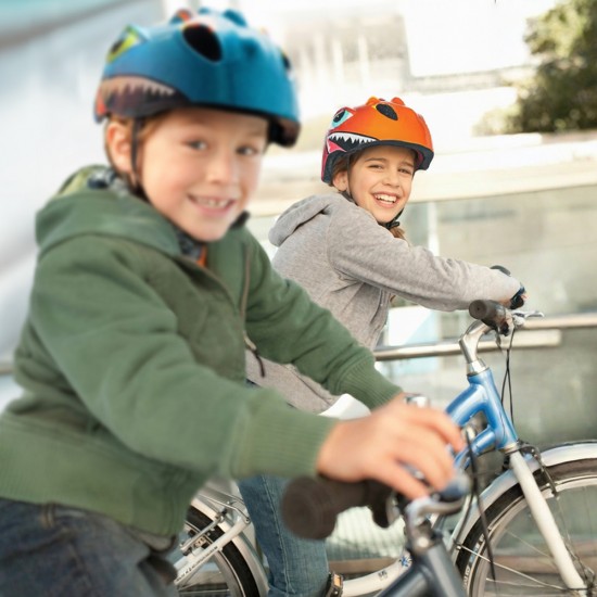 Wozinsky Children's Bicycle Helmet, Dragon Pattern, Lightweight, S - Red