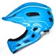 Wozinsky Kids Full Face Bike Helmet with USB Rear Light S - Blue