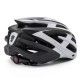 Wozinsky MTB Bike Helmet with Removable Visor and Rear USB Light L - Black and White